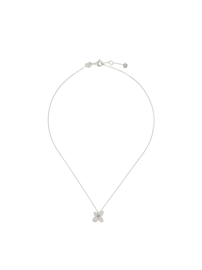 Shop Pasquale Bruni 18kt White Gold Petit Garden Diamond Necklace In Silver