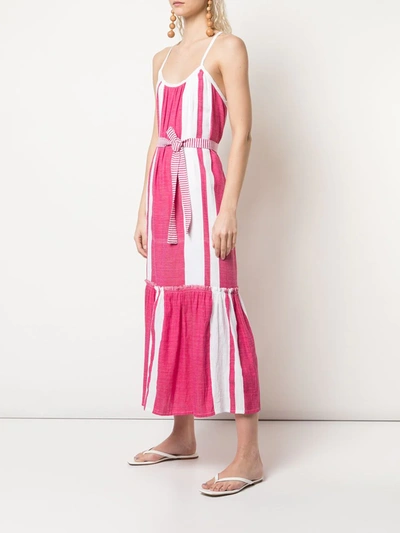 Shop Lemlem Zoya Striped Beach Dress In Pink
