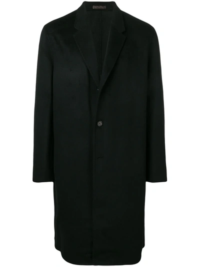 Shop Acne Studios Chad Woven Coat In Black