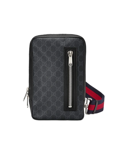 GG Supreme Belt Bag in Black - Gucci