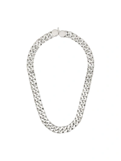 Shop Tom Wood Cuban Curb Chain Link Necklace In Metallic