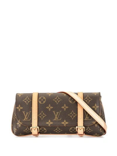 Pre-owned Louis Vuitton 2005  Pochette Marelle Belt Bag In Brown