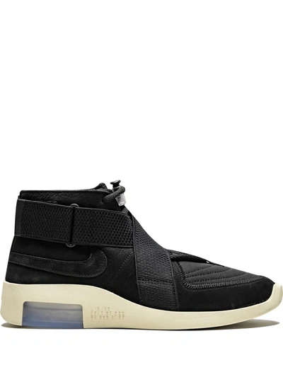 Nike Fear Of God Air Suede And Webbing High-top Sneakers In Black | ModeSens