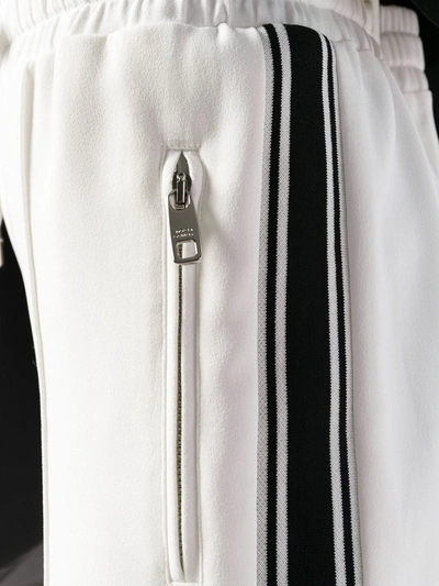 Shop Dolce & Gabbana Drawstring Waist Trousers In White