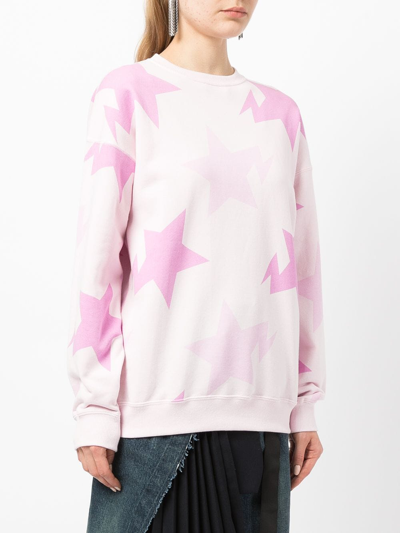 A Bathing Ape Star-print Sweatshirt In Pink | ModeSens