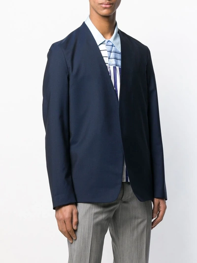 Shop Maison Margiela Oversized-fit Blazer In Blue