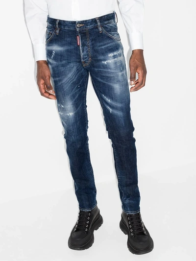 Shop Dsquared2 Cool Guy Slim-fit Jeans In Blue