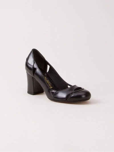 Sarah Chofakian Bruxelas Leather Pumps In Black