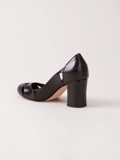 Sarah Chofakian Bruxelas Leather Pumps In Black