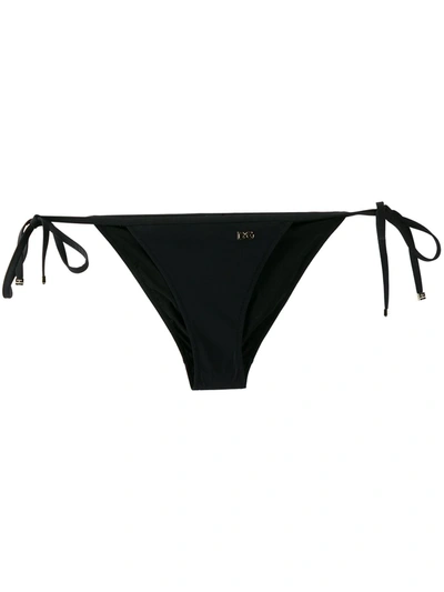 Shop Dolce & Gabbana Logo-tag Bikini Bottoms In Black