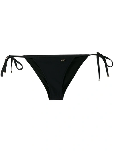 Dolce & Gabbana Dolce And Gabbana Black String Bikini Bottom In Black