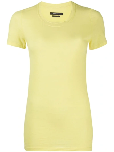 Shop Isabel Marant Vika Short Sleeve T-shirt In Yellow