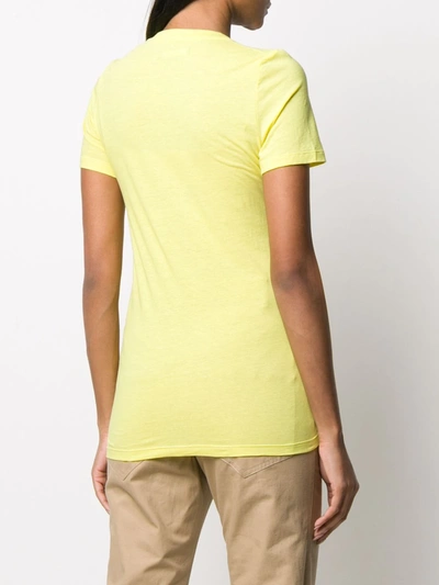 Shop Isabel Marant Vika Short Sleeve T-shirt In Yellow