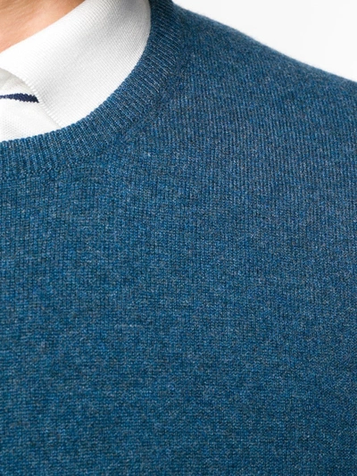 BARBA 针织羊绒毛衣 - 蓝色