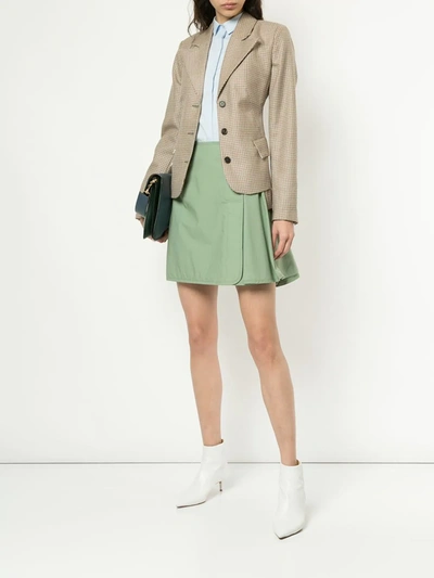 Shop Aalto Straight Mini Skirt In Green
