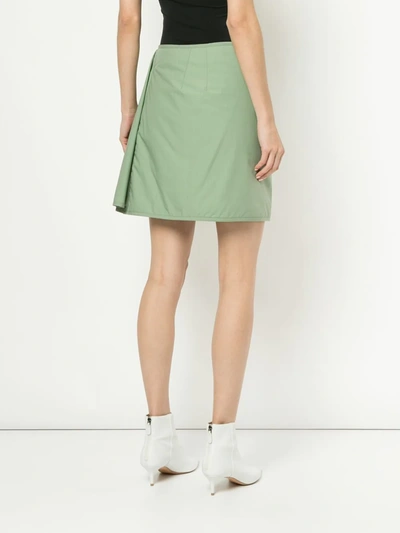 Shop Aalto Straight Mini Skirt In Green