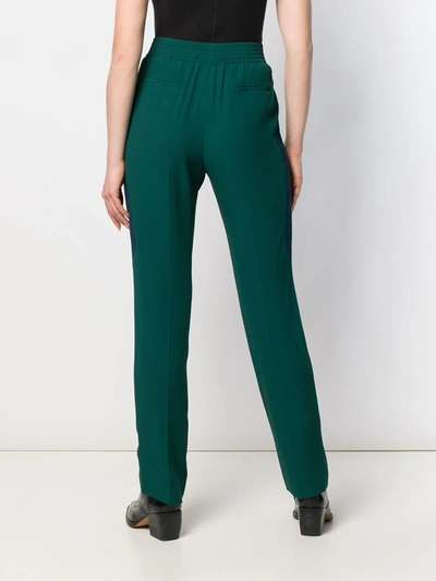 Shop Givenchy Elasticated Waist Trousers In Green