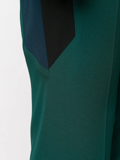 Shop Givenchy Elasticated Waist Trousers In Green