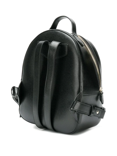 Shop Emporio Armani Embossed Logo Backpack In Black