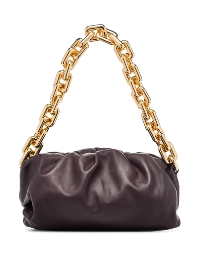 Shop Bottega Veneta The Chain Pouch Shoulder Bag In Purple