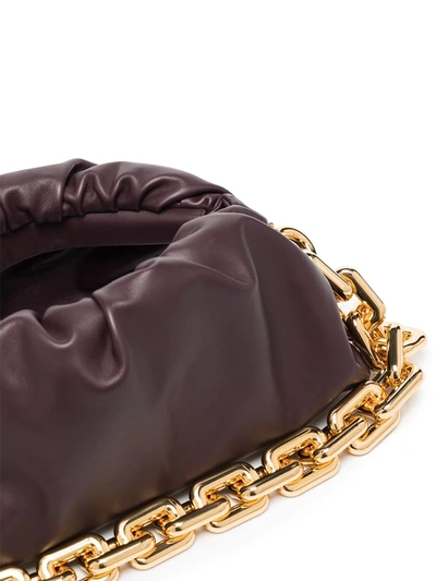 Shop Bottega Veneta The Chain Pouch Shoulder Bag In Purple