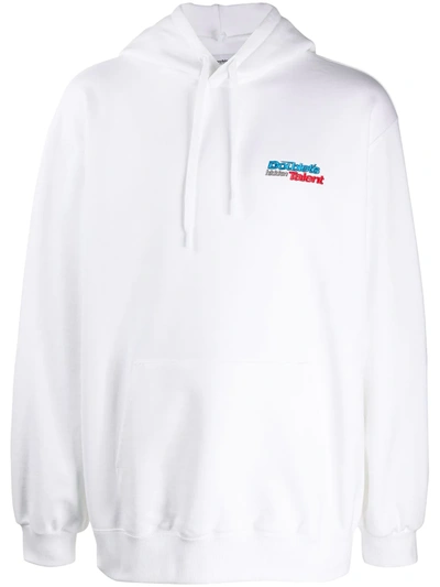 Shop Doublet Oversized Hoodie In White