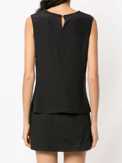Shop Isolda Shell Top In Black