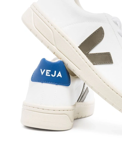 Shop Veja V-12 Low-top Sneakers In Weiss
