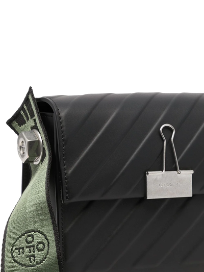 Shop Off-white 18 Binder Shoulder Bag In 黑色
