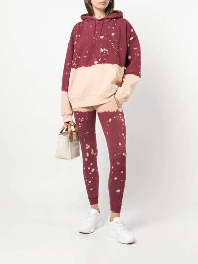 La Detresse The King Tie-dye Cotton Hoodie In 红色