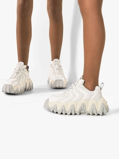 Shop Eytys Halo Chunky Sneakers In White