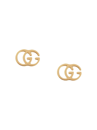 Shop Gucci Gg Tissue Stud Earrings In 8000