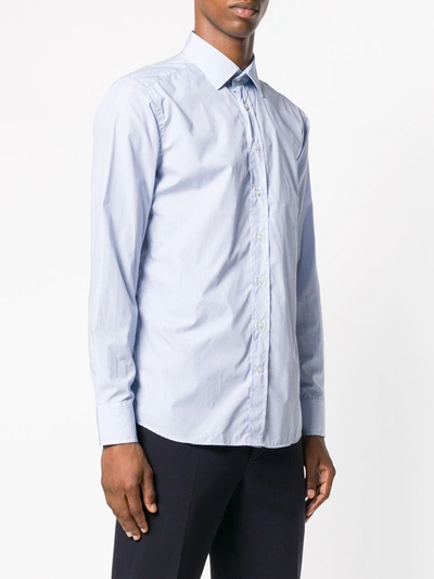 Shop Etro Long Sleeve Shirt In Blue