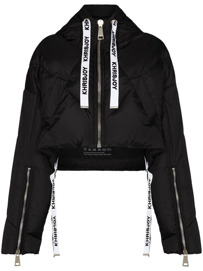 Shop Khrisjoy Khris Iconic Puffer Jacket In Black