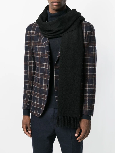Shop N•peal Large Woven Scarf In Black