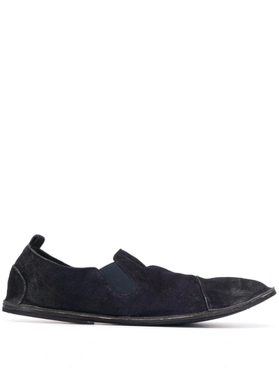 Shop Marsèll Distressed Style Slip-on Espadrilles In Blue