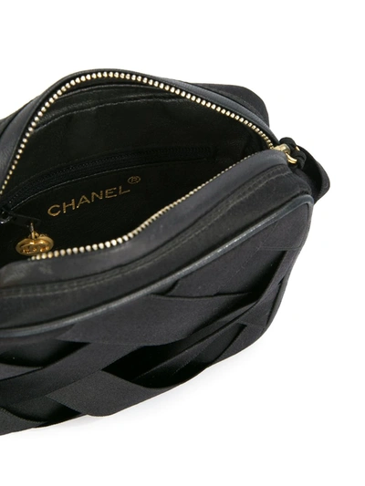 Pre-owned Chanel Cc Fringe Shoulder Bag In Black