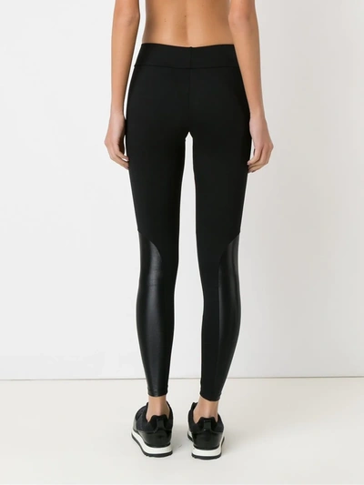 Shop Lygia & Nanny Contrast-panel Leggings In Black