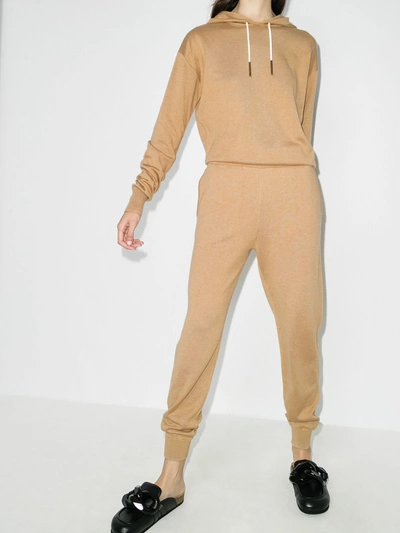 Shop Olivia Von Halle Shanghai Hoodie And Track Pants Set In Neutrals