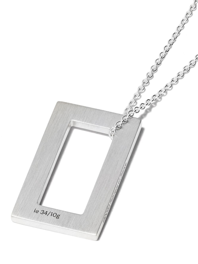 Shop Le Gramme Le 3.4 Grammes Necklace In Silver