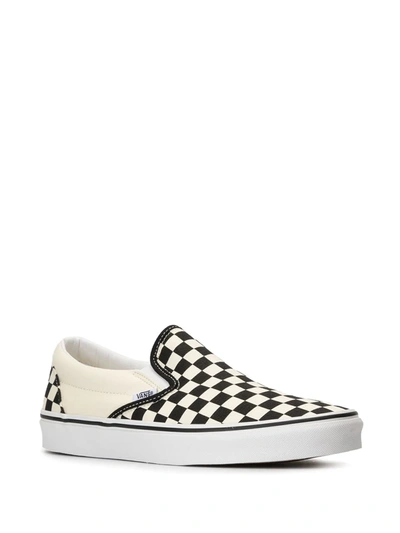 CHECKED SLIP-ON SNEAKERS