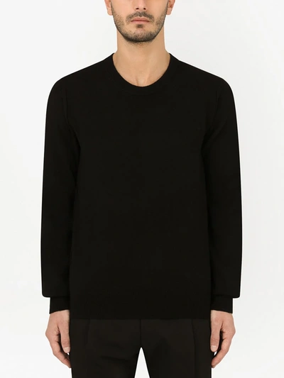 Dolce & Gabbana Crew-neck Sweater In Black