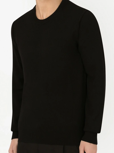 Shop Dolce & Gabbana Round-neck Cashmere Jumper In Black