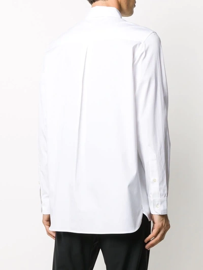 Shop A-cold-wall* Metallic-effect Shirt In White