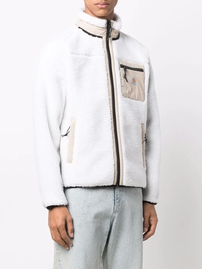 Carhartt Contrasting-panel Jacket In White