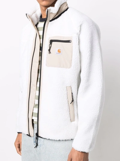 Carhartt Contrasting-panel Jacket In White