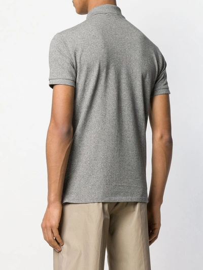 Polo Ralph Lauren Logo Polo Shirt In Grey