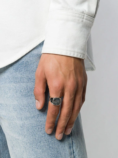 Shop Tom Wood Cushion Ring In Silver