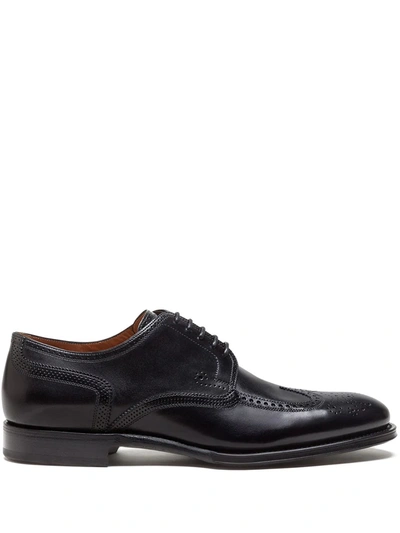 Dolce & Gabbana Brogue Detail Derby Shoes In Black
