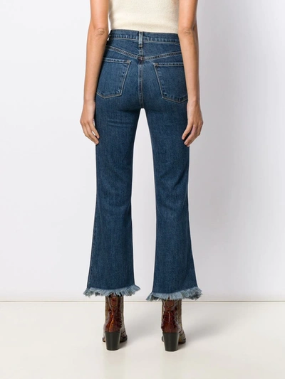 Shop J Brand Cropped Jeans In Blue